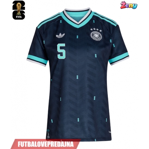 Lacne Ženy Futbalové dres Nemecko Aleksandar Pavlovic #5 MS 2026 Krátky Rukáv - Preč